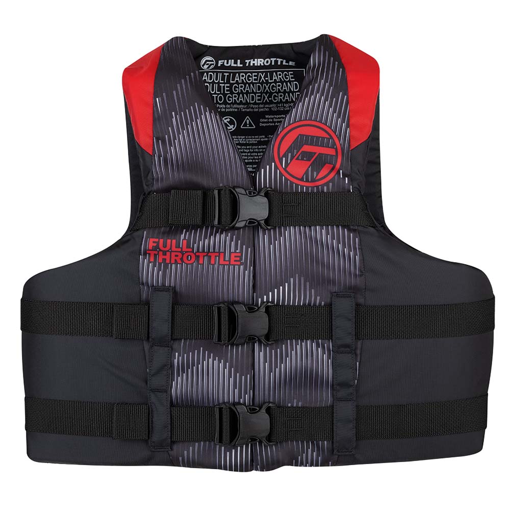 Full Throttle Adult Nylon Life Jacket - S/M - Red/Black [112200-100-030-22] - Premium Life Vests from Full Throttle - Just $32.99! 