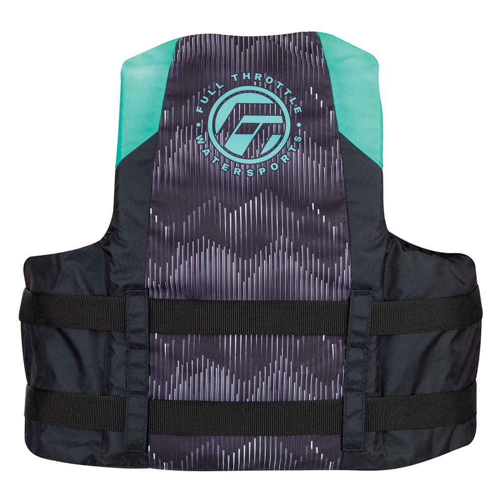 Full Throttle Adult Nylon Life Jacket - S/M - Aqua/Black [112200-505-030-22] - Premium Life Vests from Full Throttle - Just $28.99! 