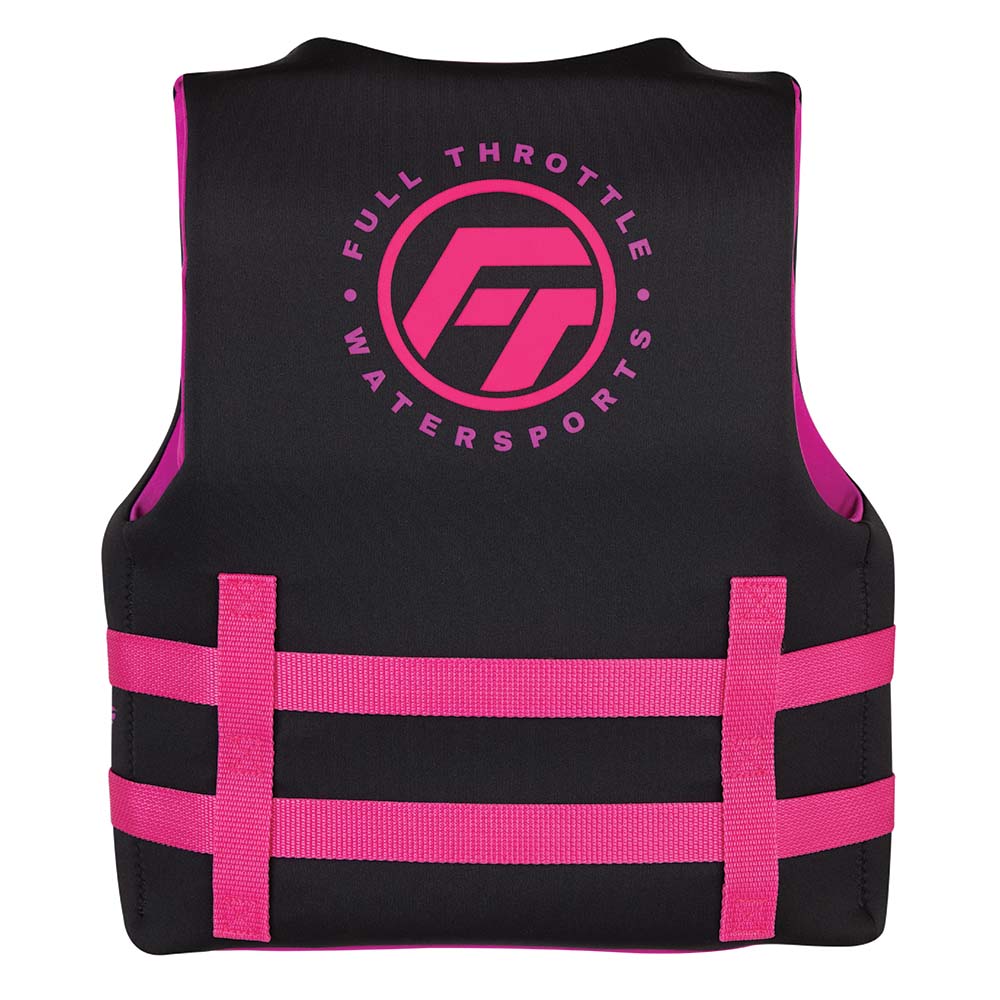 Full Throttle Youth Rapid-Dry Life Jacket - Pink/Black [142100-105-002-22] - Premium Life Vests from Full Throttle - Just $37.99! 