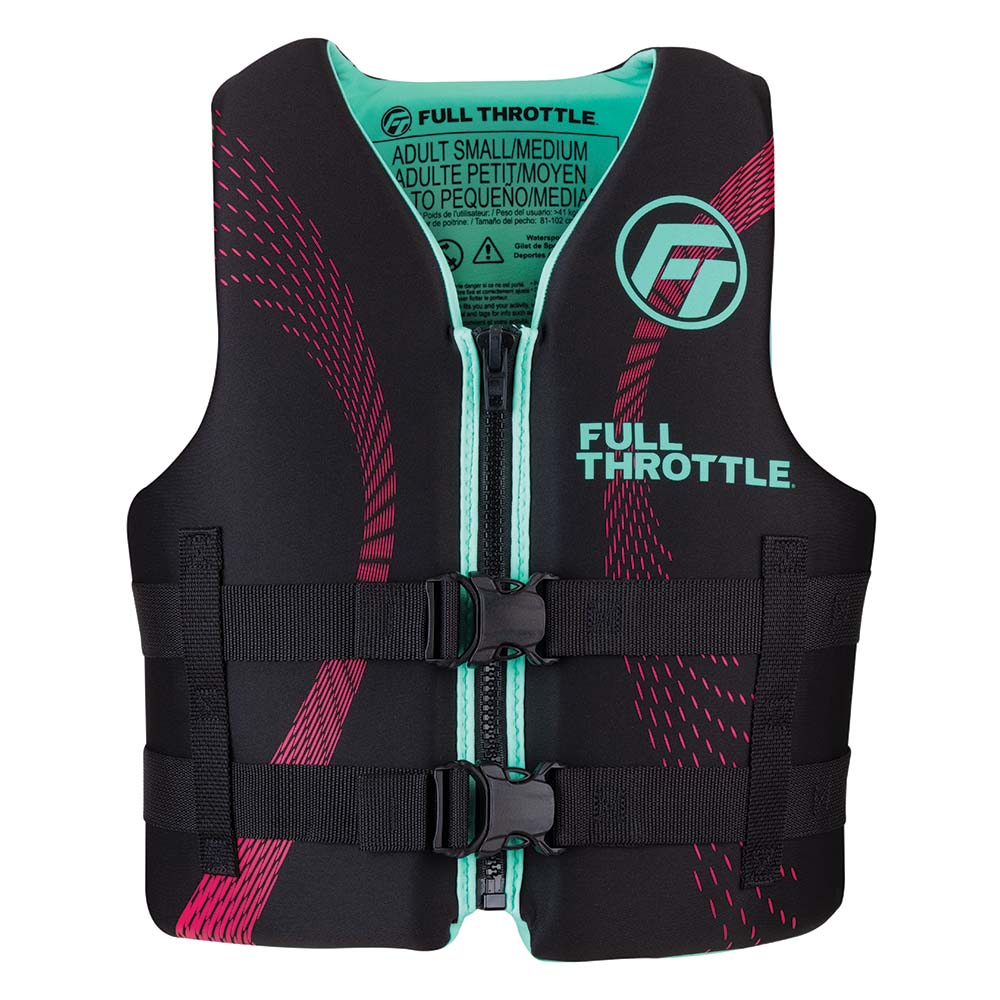 Full Throttle Adult Rapid-Dry Life Jacket - S/M - Aqua/Black [142100-505-030-22] - Premium Life Vests from Full Throttle - Just $54.99! 