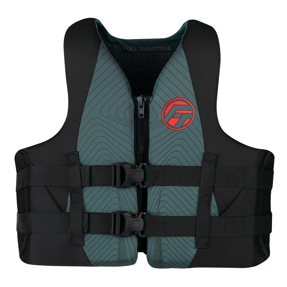 Full Throttle Adult Rapid-Dry Life Jacket - 2XL/4XL - Grey/Black [142100-701-080-22] - Premium Life Vests from Full Throttle - Just $54.99! 