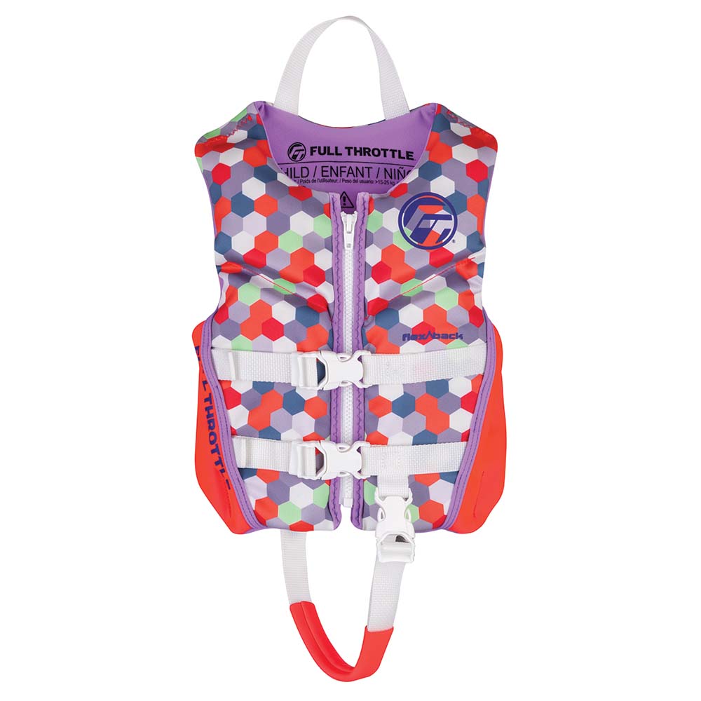 Full Throttle Child Rapid-Dry Flex-Back Life Jacket - Pink [142500-105-001-22] - Premium Life Vests from Full Throttle - Just $47.99! 