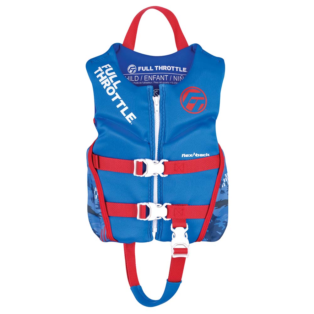 Full Throttle Child Rapid-Dry Flex-Back Life Jacket - Blue [142500-500-001-22] - Premium Life Vests from Full Throttle - Just $47.99! 