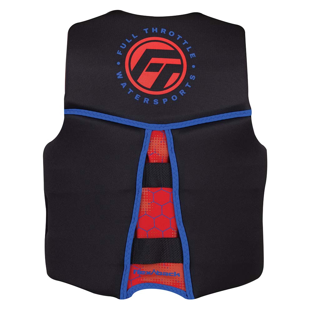 Full Throttle Youth Rapid-Dry Flex-Back Life Jacket - Red/Black [142500-100-002-22] - Premium Life Vests from Full Throttle - Just $47.99! 