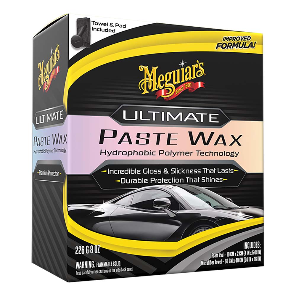 Meguiars Ultimate Paste Wax - Long-Lasting, Easy to Use Synthetic Wax - 8oz [G210608] - Premium Cleaning from Meguiar's - Just $27.99! Shop now at Boat Gear Depot