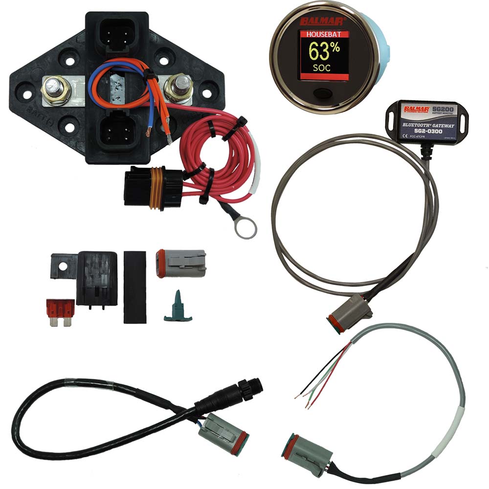 Balmar SG230 Battery Monitor Kit N2K BT Gateway Color Display 12-48VDC [SG230] - Premium Meters & Monitoring from Balmar - Just $311! 