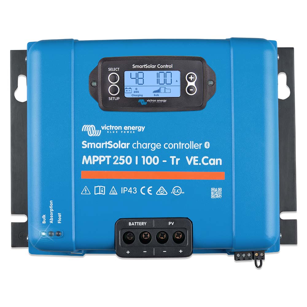 Victron SmartSolar MPPT Solar Charge Controller - 250V - 100Am- VE.CAN Port - UL Approved [SCC125110412] - Premium Battery Chargers from Victron Energy - Just $612.85! 