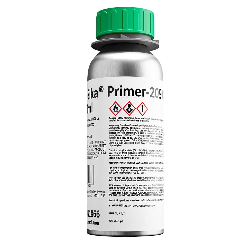 Sika Primer-209 D Black 250ml Bottle [451588] - Premium Adhesive/Sealants from Sika - Just $80.99! 