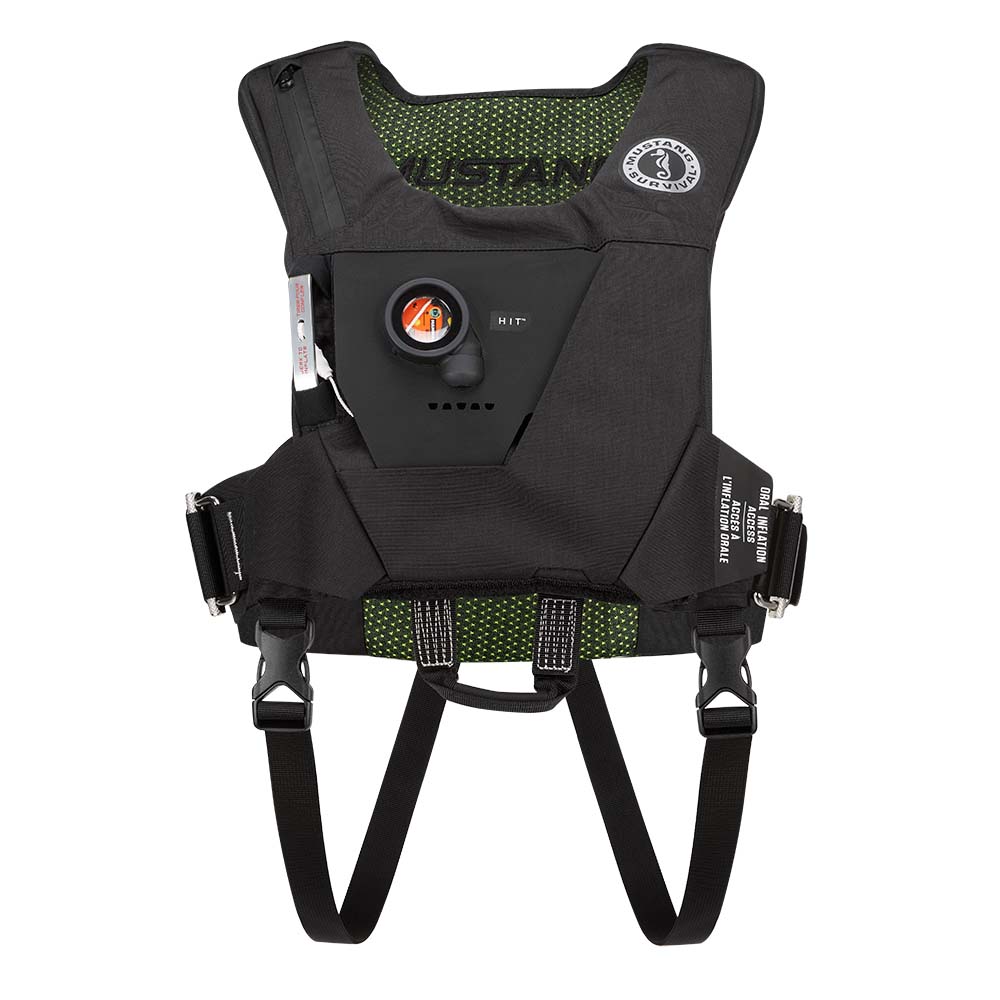 Mustang EP 38 Ocean Racing Hydrostatic Inflatable Vest - Black/Fluorescent Yellow/Green - Automatic/Manual [MD6284-263-0-202] - Premium Personal Flotation Devices from Mustang Survival - Just $283.99! 