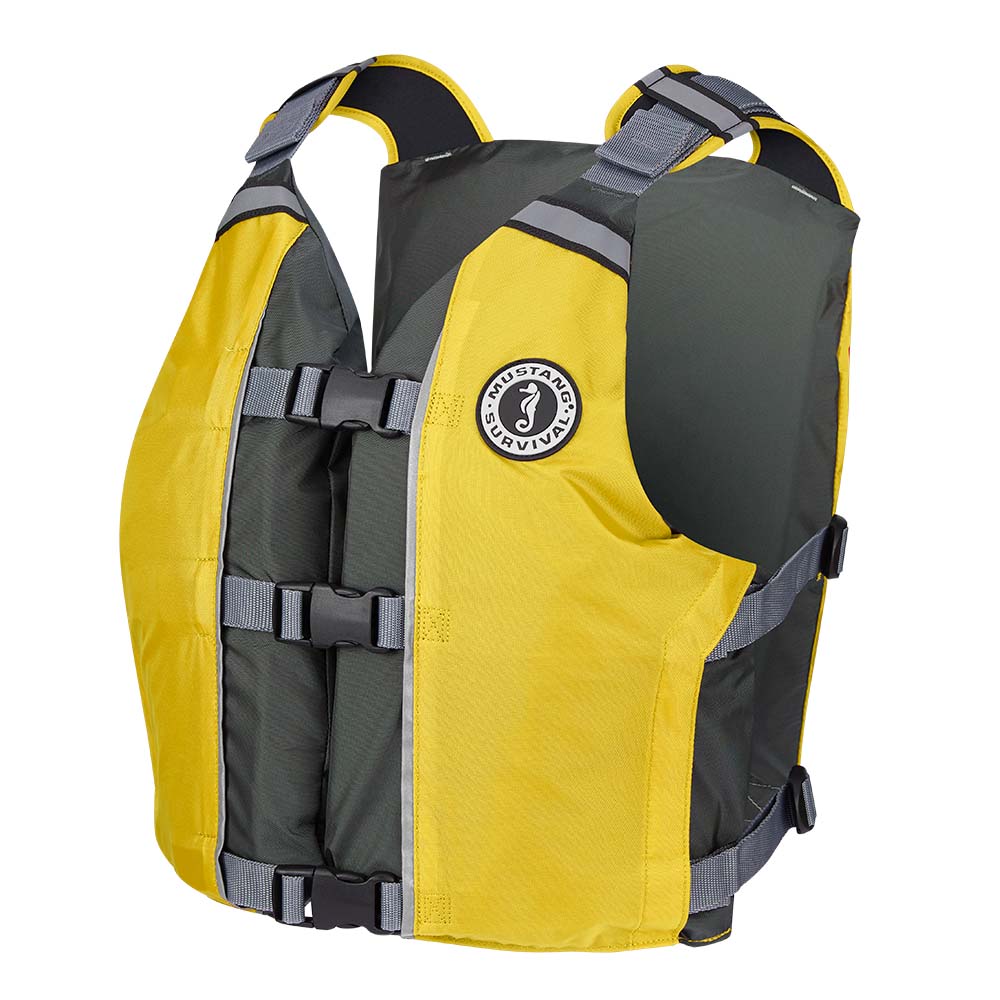 Mustang APF Foam Vest - Yellow/Grey - Universal [MV4111-222-0-216] - Premium Personal Flotation Devices from Mustang Survival - Just $61.99! 