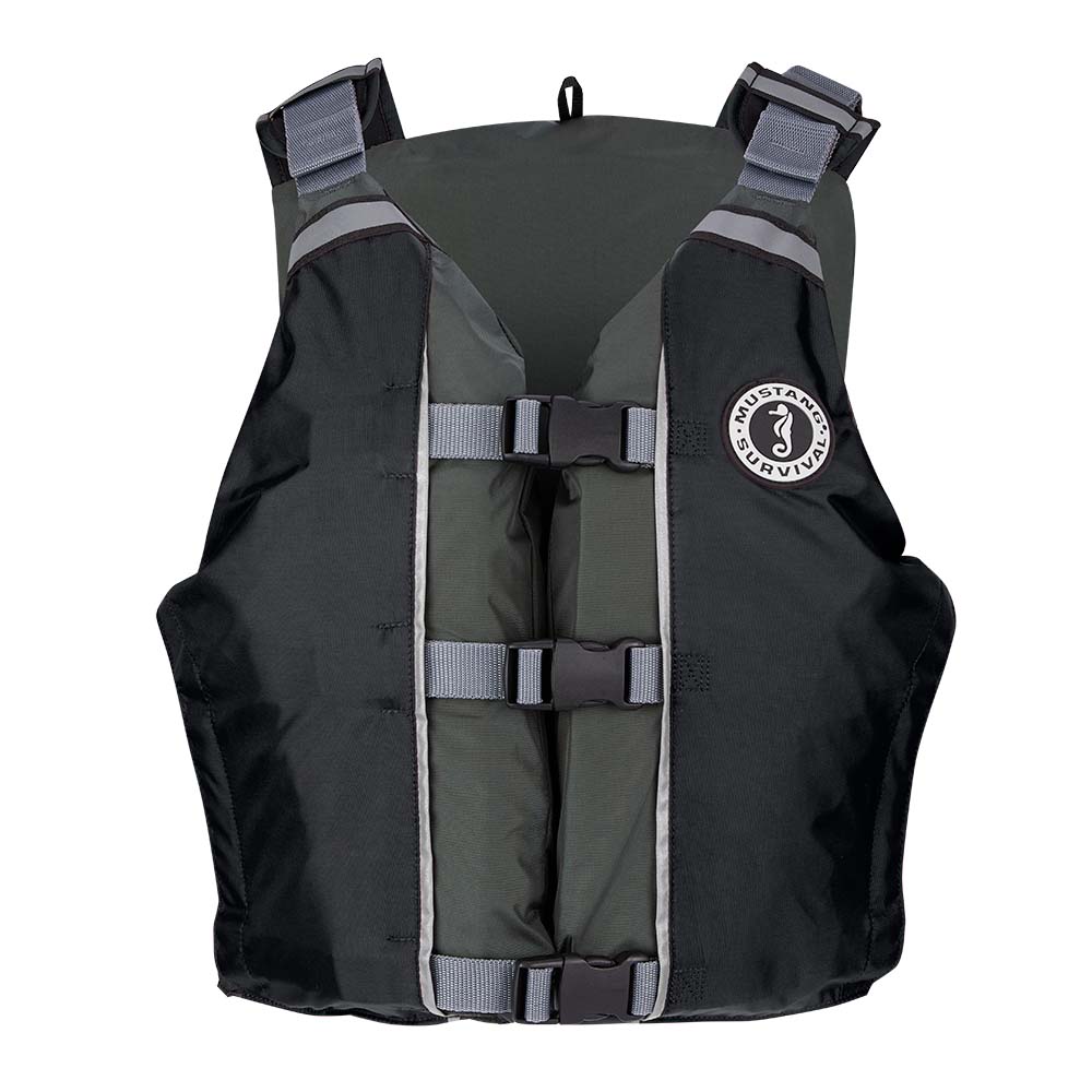 Mustang APF Foam Vest - Black/Grey - Universal [MV4111-806-0-216] - Premium Personal Flotation Devices from Mustang Survival - Just $61.99! 