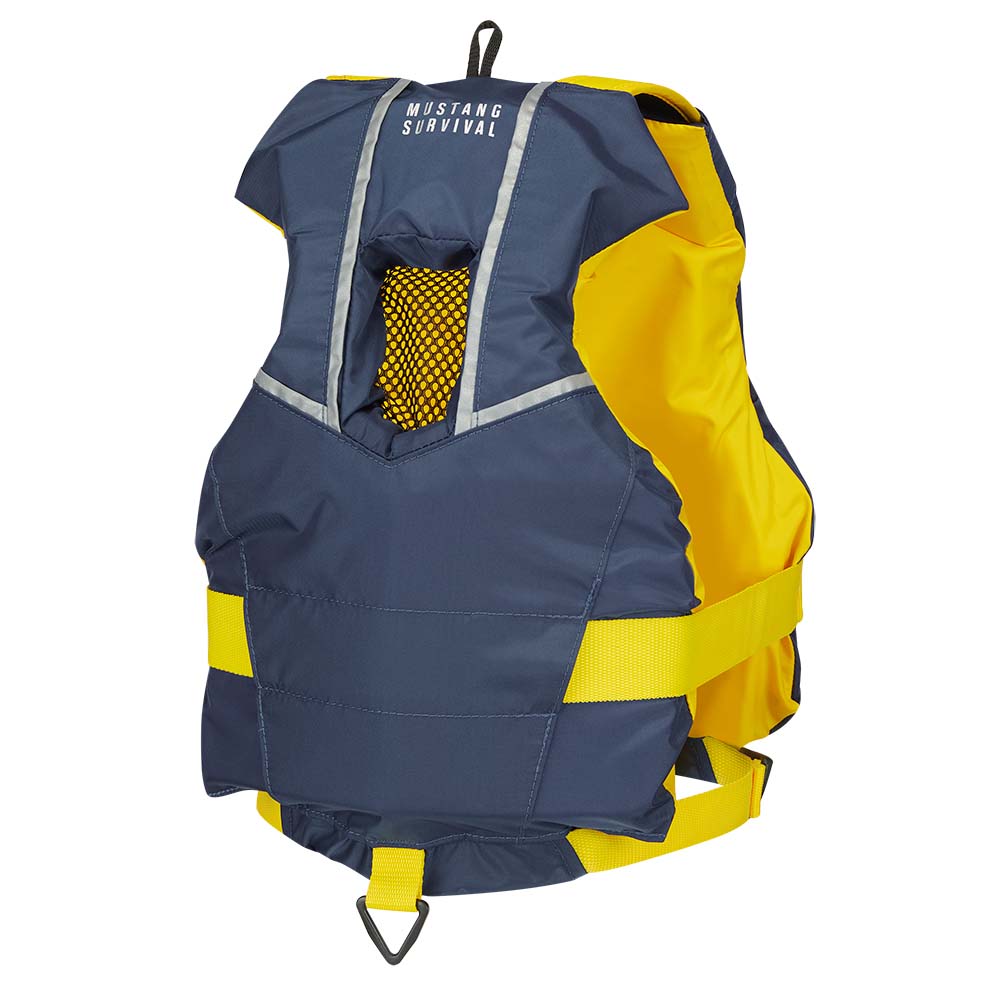 Mustang Youth Bobby Foam Vest - Yellow/Navy [MV2500-5-0-216] - Premium Personal Flotation Devices from Mustang Survival - Just $61.99! 