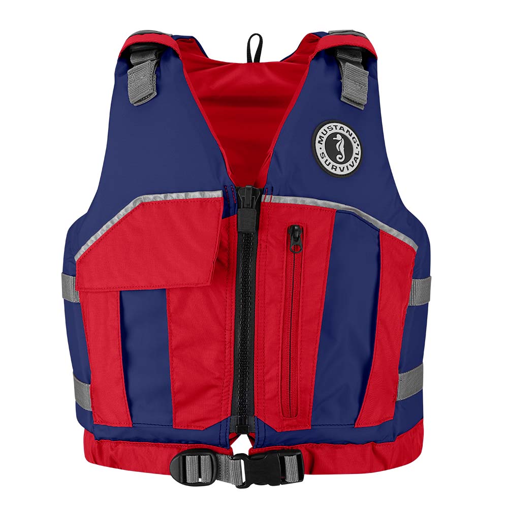 Mustang Youth Reflex Foam Vest - Navy Blue/Red [MV7030-80-0-216] - Premium Personal Flotation Devices from Mustang Survival - Just $57.99! 