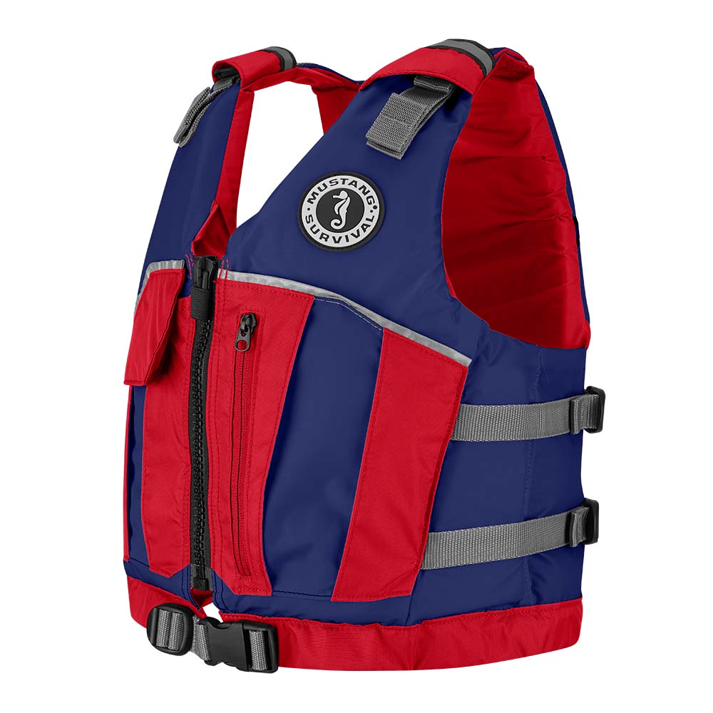 Mustang Youth Reflex Foam Vest - Navy Blue/Red [MV7030-80-0-216] - Premium Personal Flotation Devices from Mustang Survival - Just $57.99! 