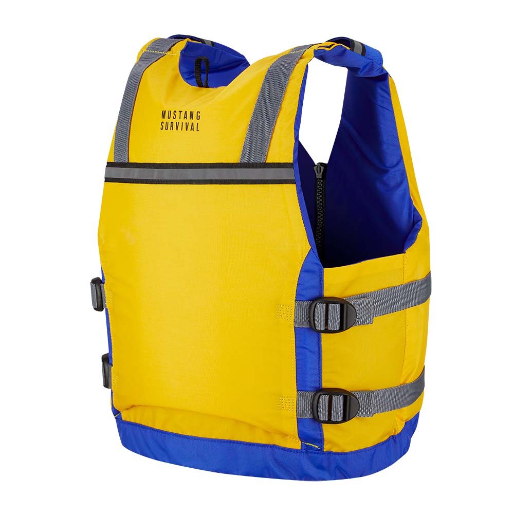 Mustang Youth Reflex Foam Vest - Yellow/Royal Blue [MV7030-220-0-216] - Premium Personal Flotation Devices from Mustang Survival - Just $57.99! 