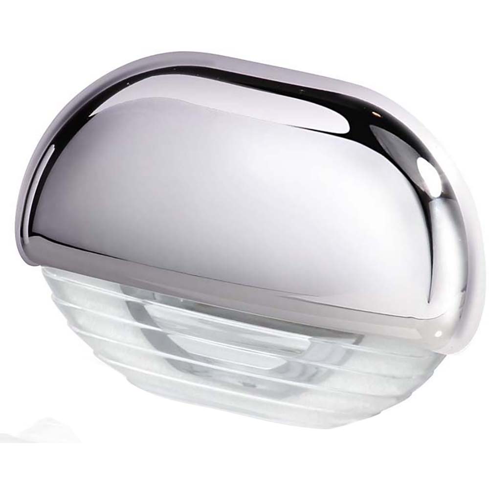 Hella Marine White LED Easy Fit Step Lamp w/Chrome Cap [958126001] - Premium Interior / Courtesy Light from Hella Marine - Just $19.99! 