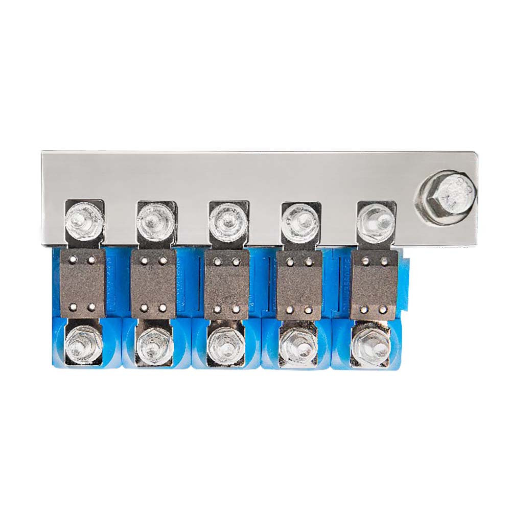 Victron Busbar to Connect 5 Mega Fuse Holders - Busbar Only Fuse Holders Sold Separately [CIP100400060] - Premium Busbars, Connectors & Insulators from Victron Energy - Just $38.25! 