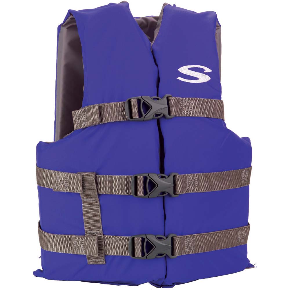 Stearns Youth Classic Vest Life Jacket - 50-90lbs - Blue/Grey [2159360] - Brand_Stearns, Marine Safety, Marine Safety | Personal Flotation Devices, Paddlesports, Paddlesports | Life Vests - Stearns - Life Vests