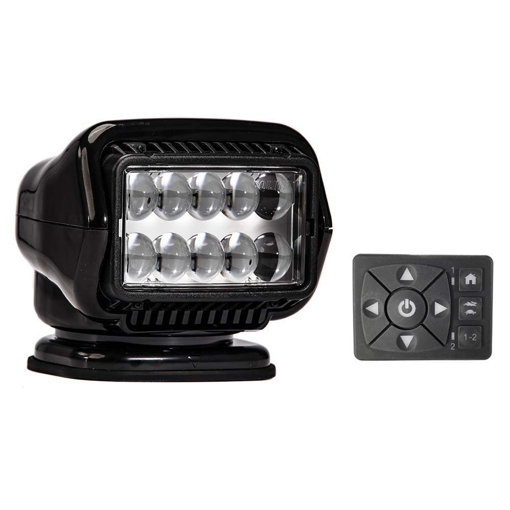 Golight Stryker ST Series Permanent Mount Black 12V LED w/Hard Wired Dash Mount Remote [30214ST] - Premium Search Lights from Golight - Just $669! 