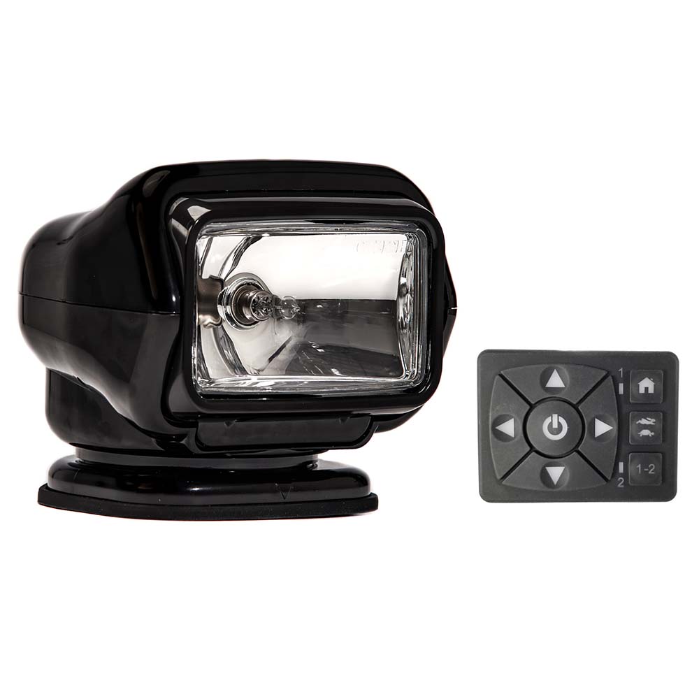 Golight Stryker ST Series Permanent Mount Black 12V Halogen w/Hard Wired Dash Mount Remote [3021ST] - Premium Search Lights from Golight - Just $399! 