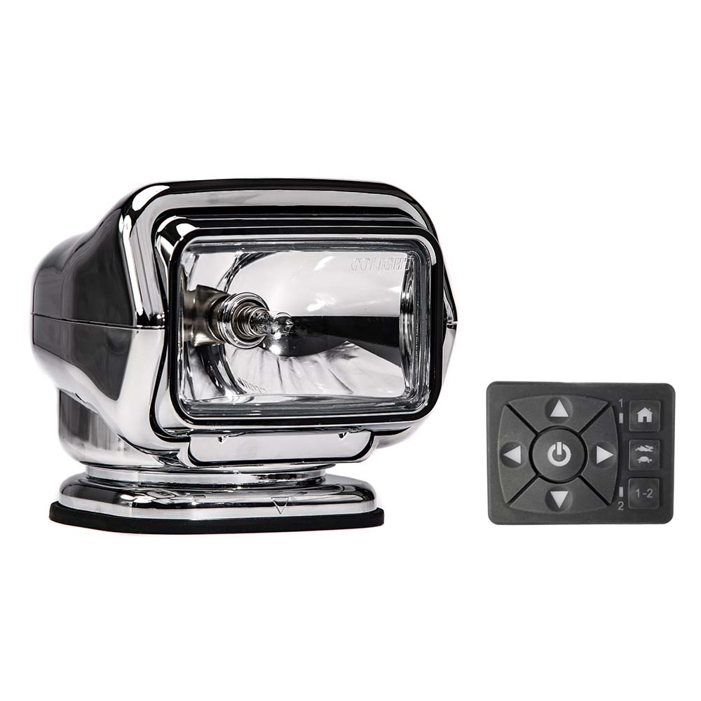 Golight Stryker ST Series Permanent Mount Chrome 12V Halogen w/Hard Wired Dash Mount Remote [3026ST] - Premium Search Lights from Golight - Just $479! 