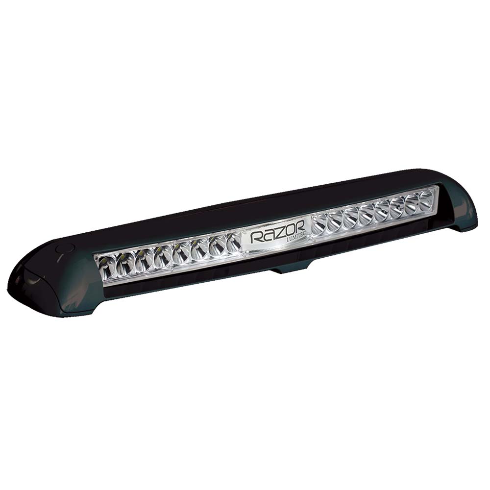 Lumitec Razor Light Bar - Flood - Black Housing - Flush Mount [101588] - Premium Light Bars from Lumitec - Just $565.99! 