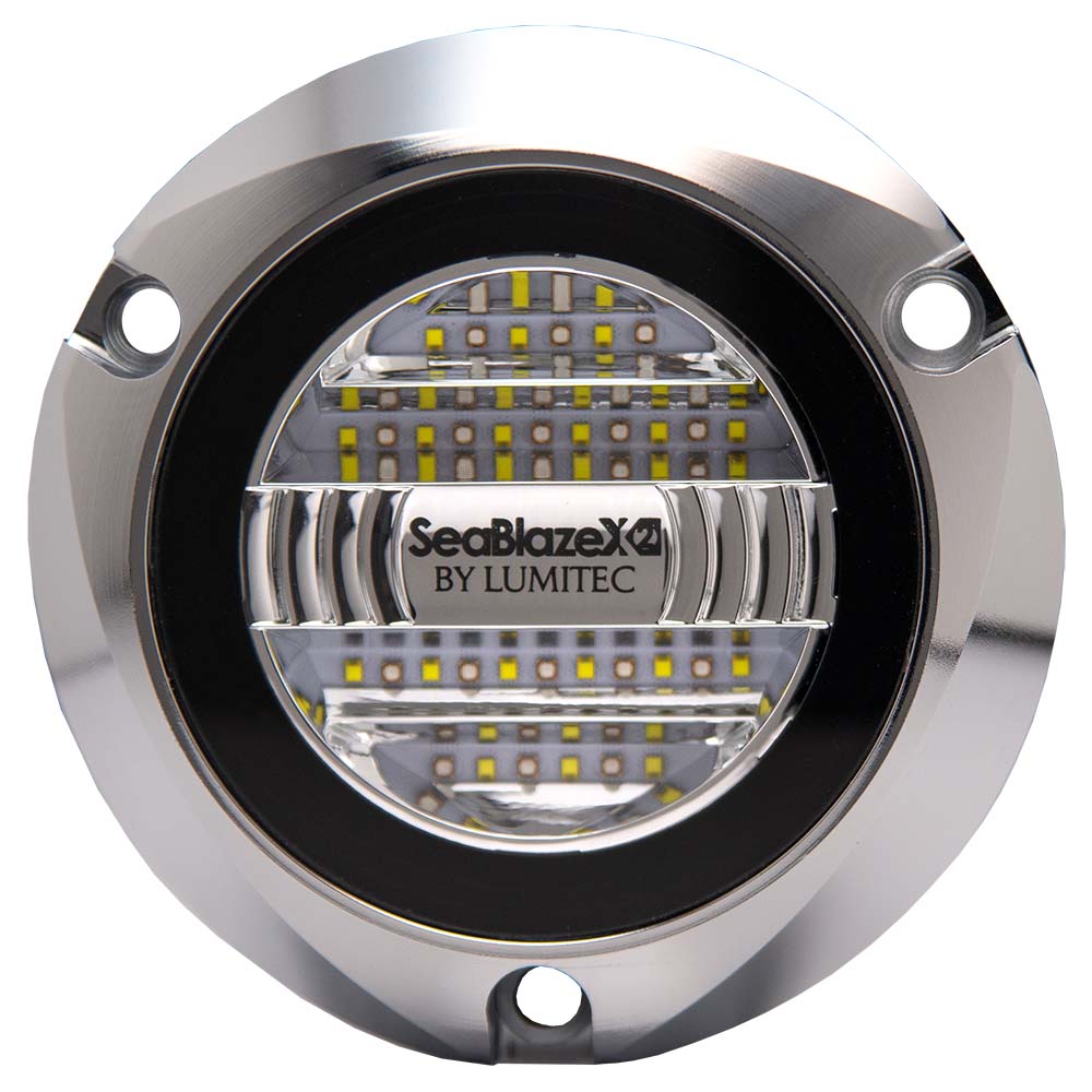 Lumitec SeablazeX2 Spectrum Underwater Light RGBW Polished Housing [101591] - Premium Underwater Lighting from Lumitec - Just $519.99! 