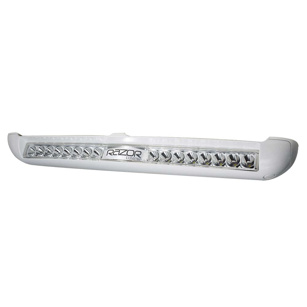 Lumitec Razor Light Bar - Spot - White Housing w/Inverted Logo Flush Mount [101603] - Premium Light Bars from Lumitec - Just $565.99! 