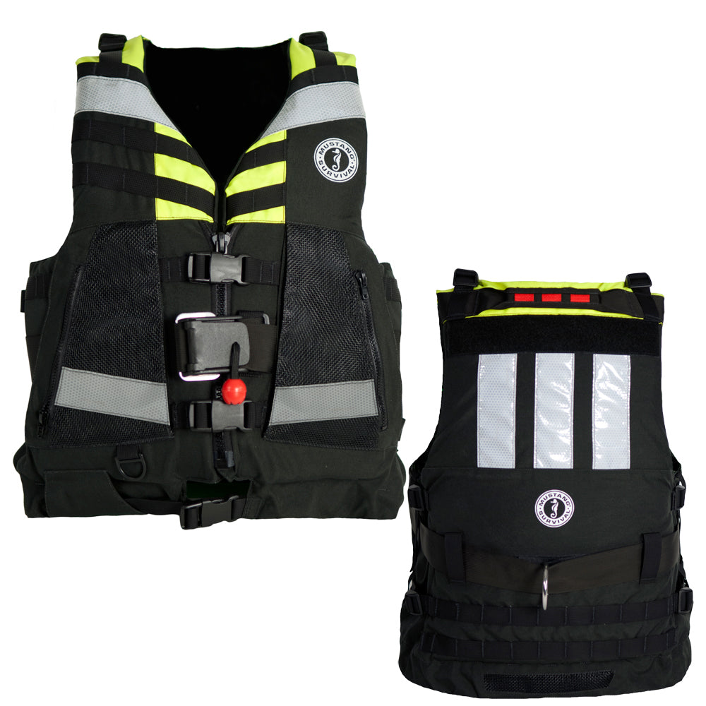 Mustang Swift Water Rescue Vest - Fluorescent Yellow/Green/Black - Universal [MRV15002-251-0-206] - Premium Personal Flotation Devices from Mustang Survival - Just $256.99! 