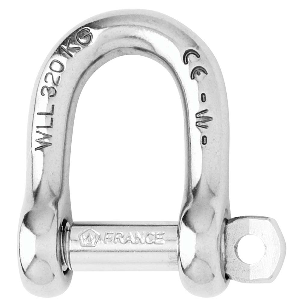 Wichard Self-Locking D Shackle - Diameter 6mm - 1/4" [01203] - Premium Shackles/Rings/Pins from Wichard Marine - Just $14.99! 