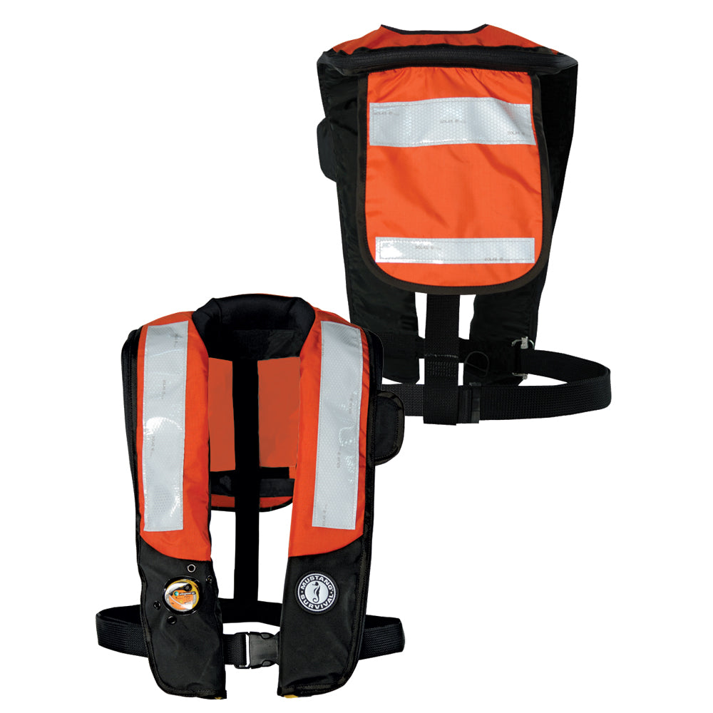 Mustang HIT Inflatable PDF w/SOLAS Reflective Tape - Orange/Black - Automatic/Manual [MD3183T2-33-0-101] - Premium Personal Flotation Devices from Mustang Survival - Just $383.99! 