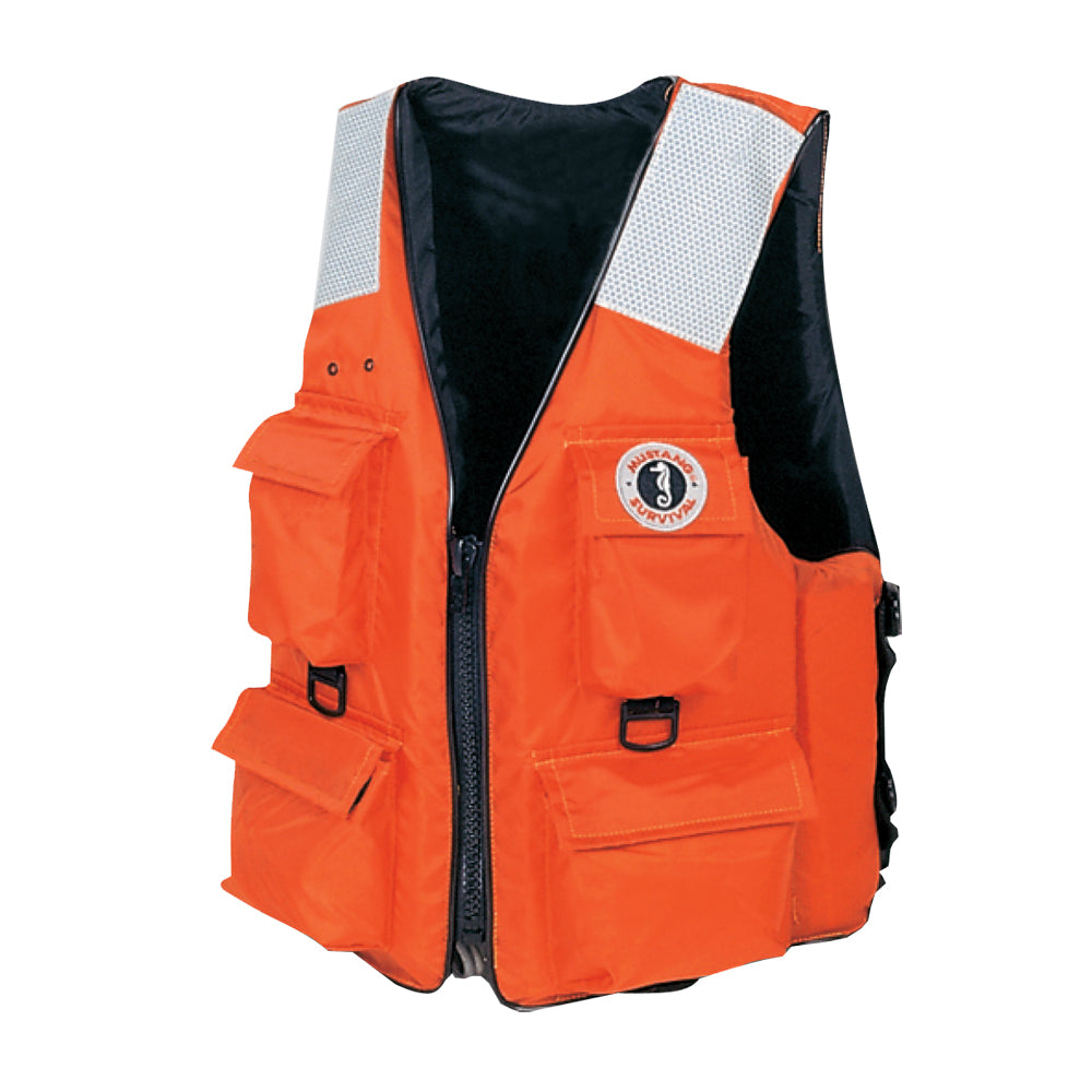 Mustang 4-Pocket Flotation Vest - Orange - XXL [MV3128T2-2-XXL-216] - Premium Personal Flotation Devices from Mustang Survival - Just $76.99! 