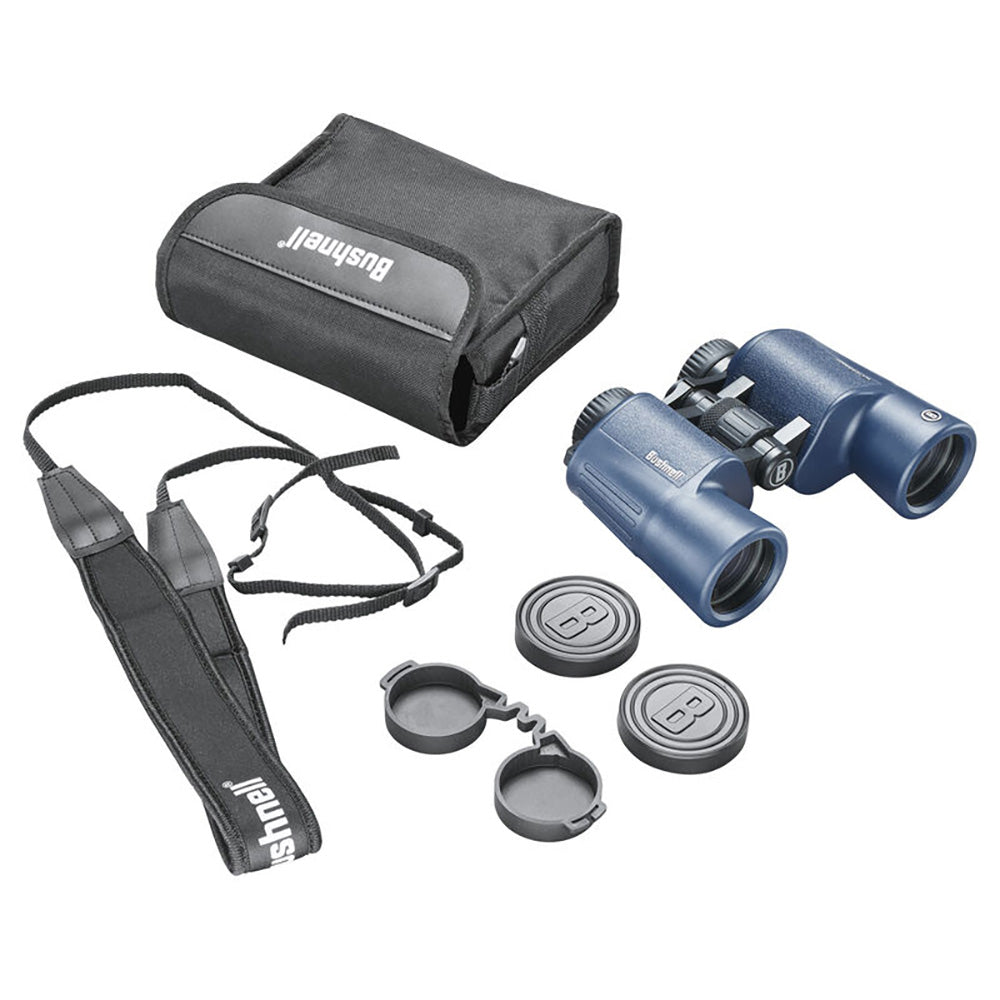 Bushnell 10x42mm H2O Binocular - Dark Blue Porro WP/FP Twist Up Eyecups [134211R] - Premium Binoculars from Bushnell - Just $116.99! 