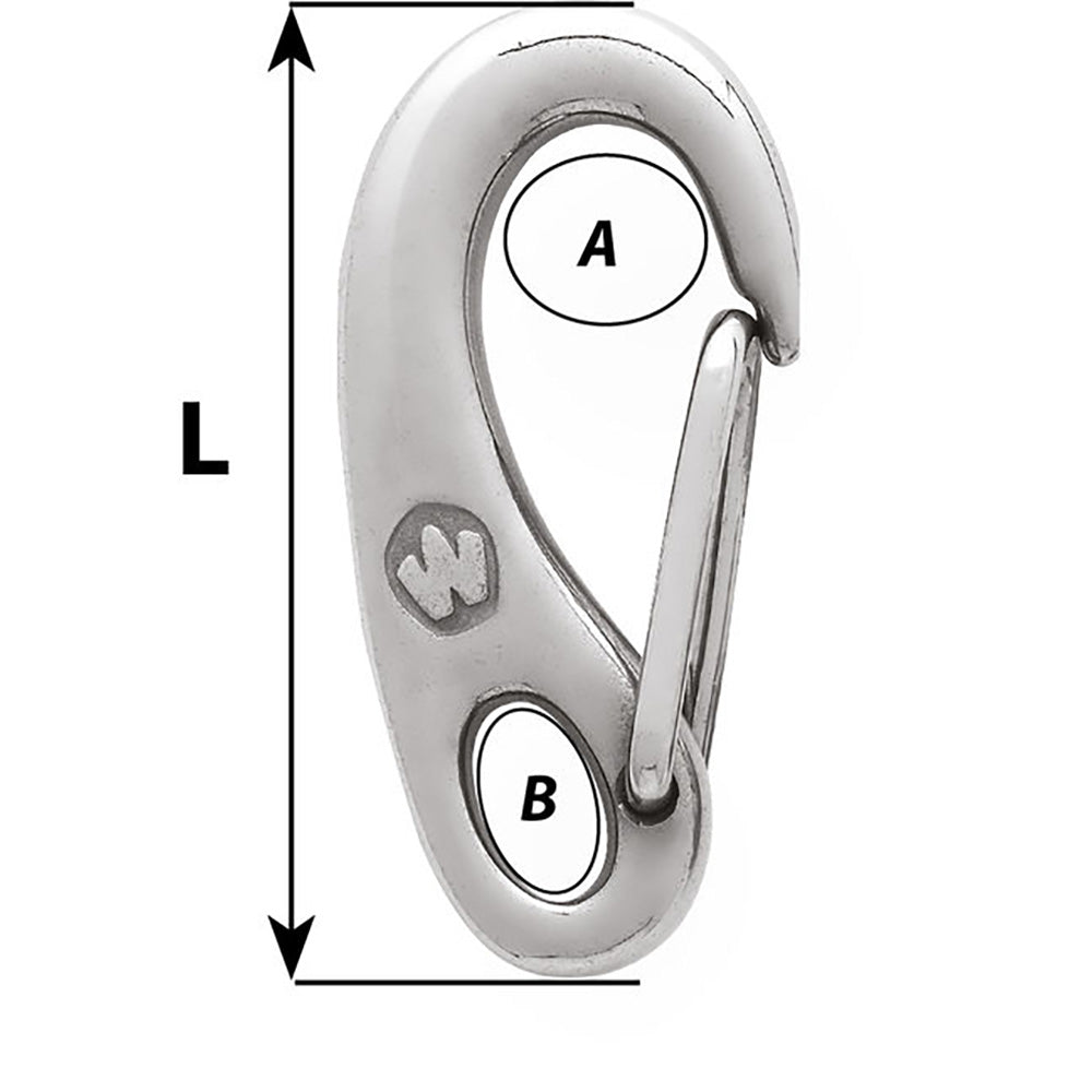 Wichard Safety Snap Hook - 35mm [02479] - Premium Shackles/Rings/Pins from Wichard Marine - Just $15.99! 