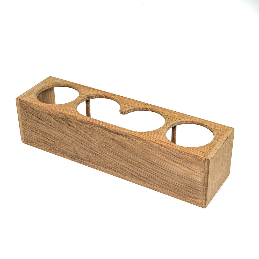 Whitecap Four Drink/Binocular Rack - Teak [62632] - Premium Teak from Whitecap - Just $56.99! 