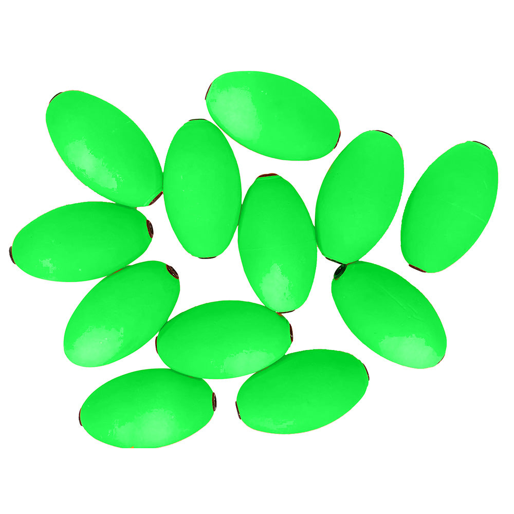 Tigress Oval Kite Floats - Green *12-Pack [88961-2] - Premium Kite Fishing from Tigress - Just $11.99! 