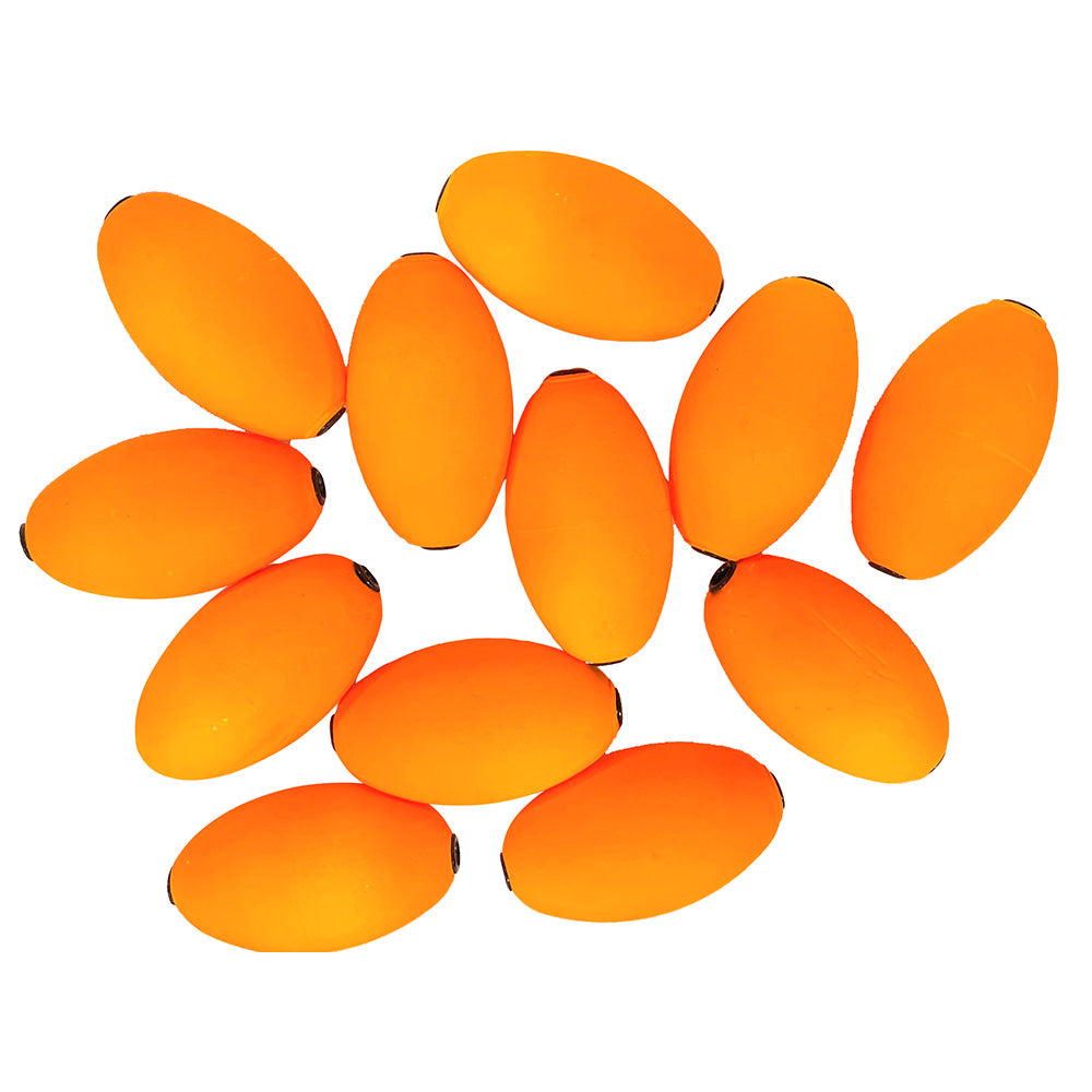 Tigress Oval Kite Floats - Orange *12-Pack [88961-3] - Premium Kite Fishing from Tigress - Just $11.99! 