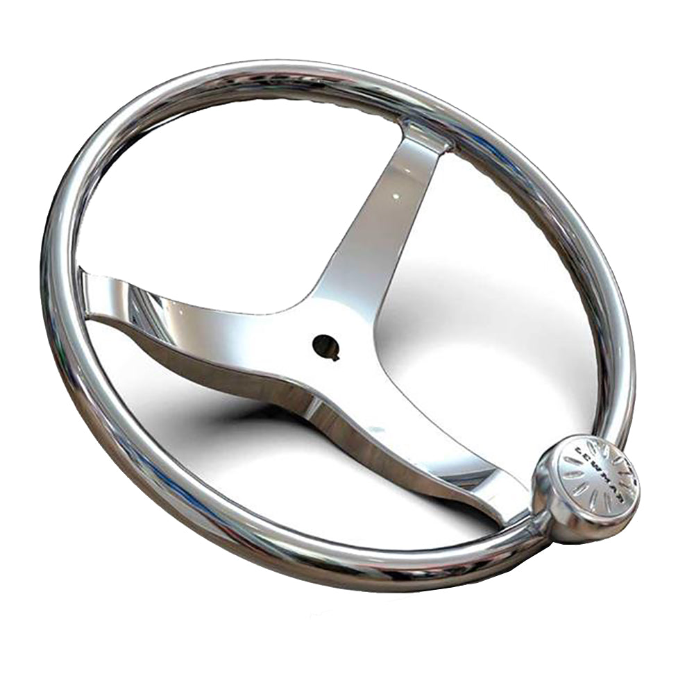 Lewmar 3 Spoke 13.5" Steering Wheel w/Power-Grip Knob [89700820] - Premium Steering Wheels from Lewmar - Just $156.99! 