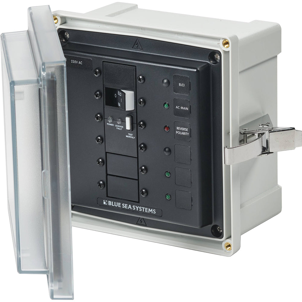 Blue Sea 3121 - SMS Panel Enclosure w/ELCI (16A)  3 Blanks - 230V AC [3121] - Premium Electrical Panels from Blue Sea Systems - Just $703.99! 