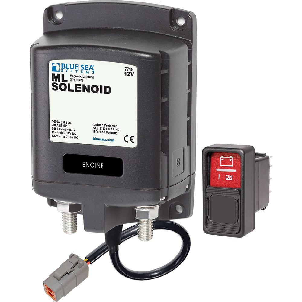 Blue Sea 7718100 - ML-Series Solenoid Switch - Deutsch Connector - 12V [7718100] - Premium Battery Management from Blue Sea Systems - Just $221.99! 