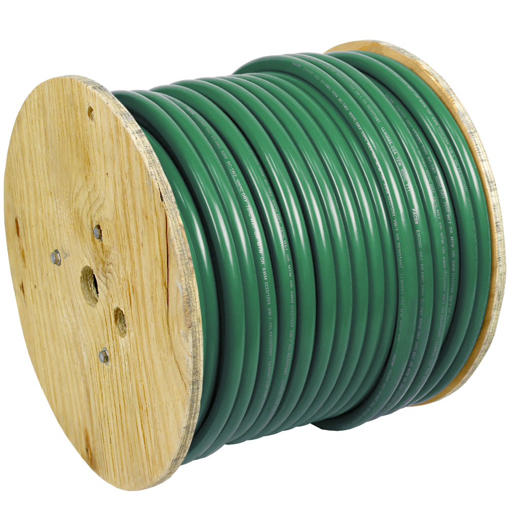 Pacer Green 6 AWG Battery Cable - 250 [WUL6GN-250] - Premium Wire from Pacer Group - Just $252.99! 