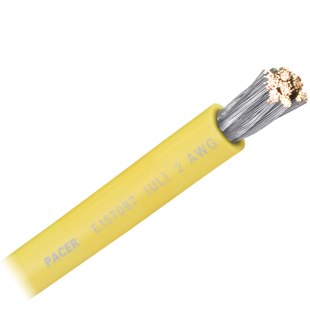 Pacer Yellow 2 AWG Battery Cable - Sold By The Foot [WUL2YL-FT] - Premium Wire from Pacer Group - Just $3.99! 