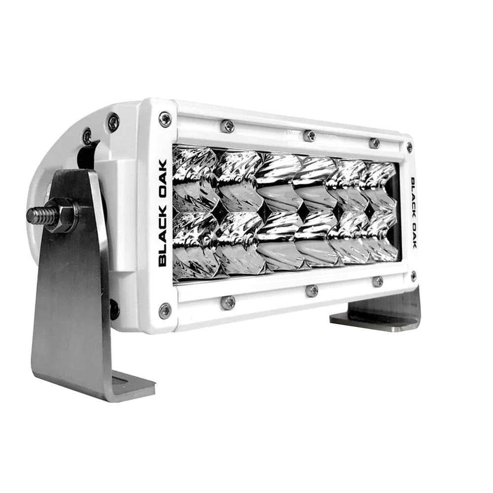 Black Oak Pro Series 3.0 Double Row 6" LED Light Bar - Combo Optics - White Housing [6CM-D5OS] - Premium Lighting from Black Oak LED - Just $259.25! 