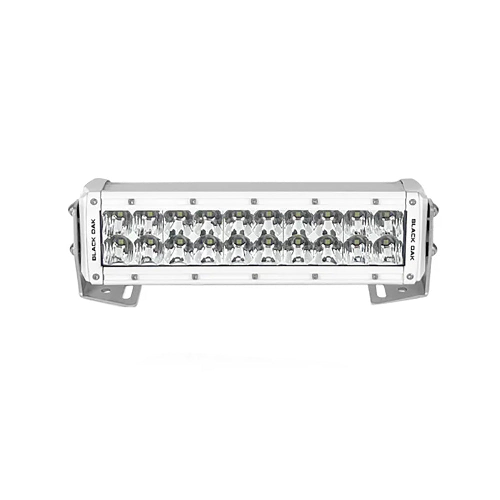 Black Oak Pro Series 3.0 Double Row 10" LED Light Bar - Combo Optics - White Housing [10CM-D5OS] - Premium Lighting from Black Oak LED - Just $378.25! 