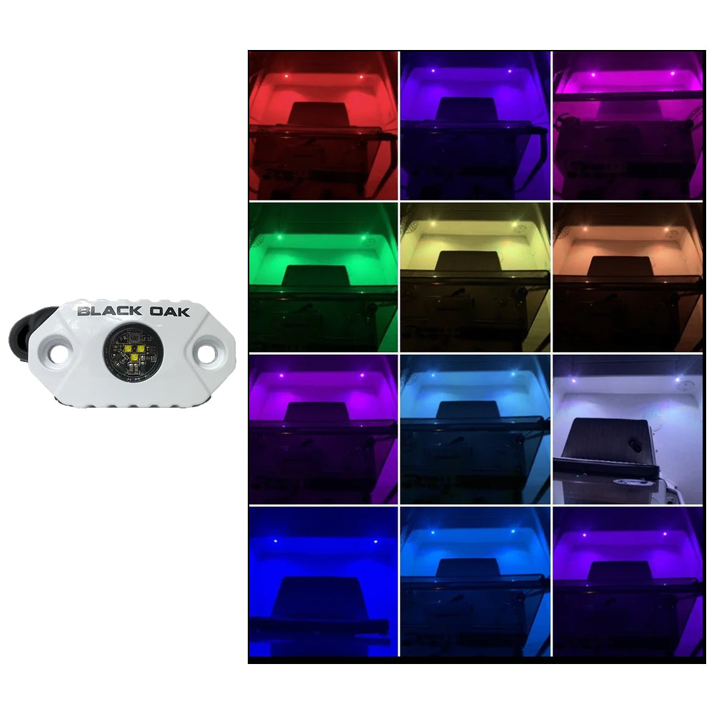 Black Oak Rock Accent Light - RGB - White Housing [MAL-RGB] - Premium Interior / Courtesy Light from Black Oak LED - Just $52.70! 