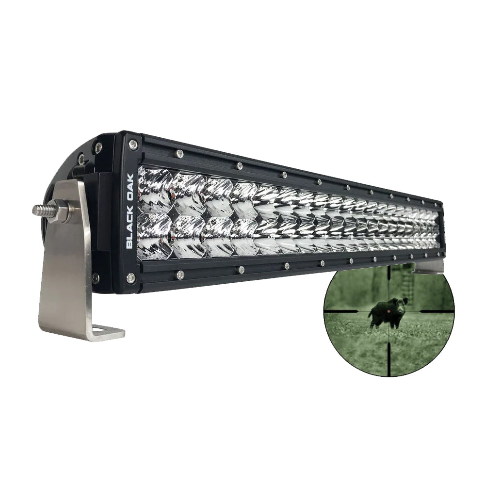 Black Oak Pro Series Double Row Combo Infrared 20" 940nm Light Bar - Black [20IR-940] - Premium Light Bars from Black Oak LED - Just $620.50! 