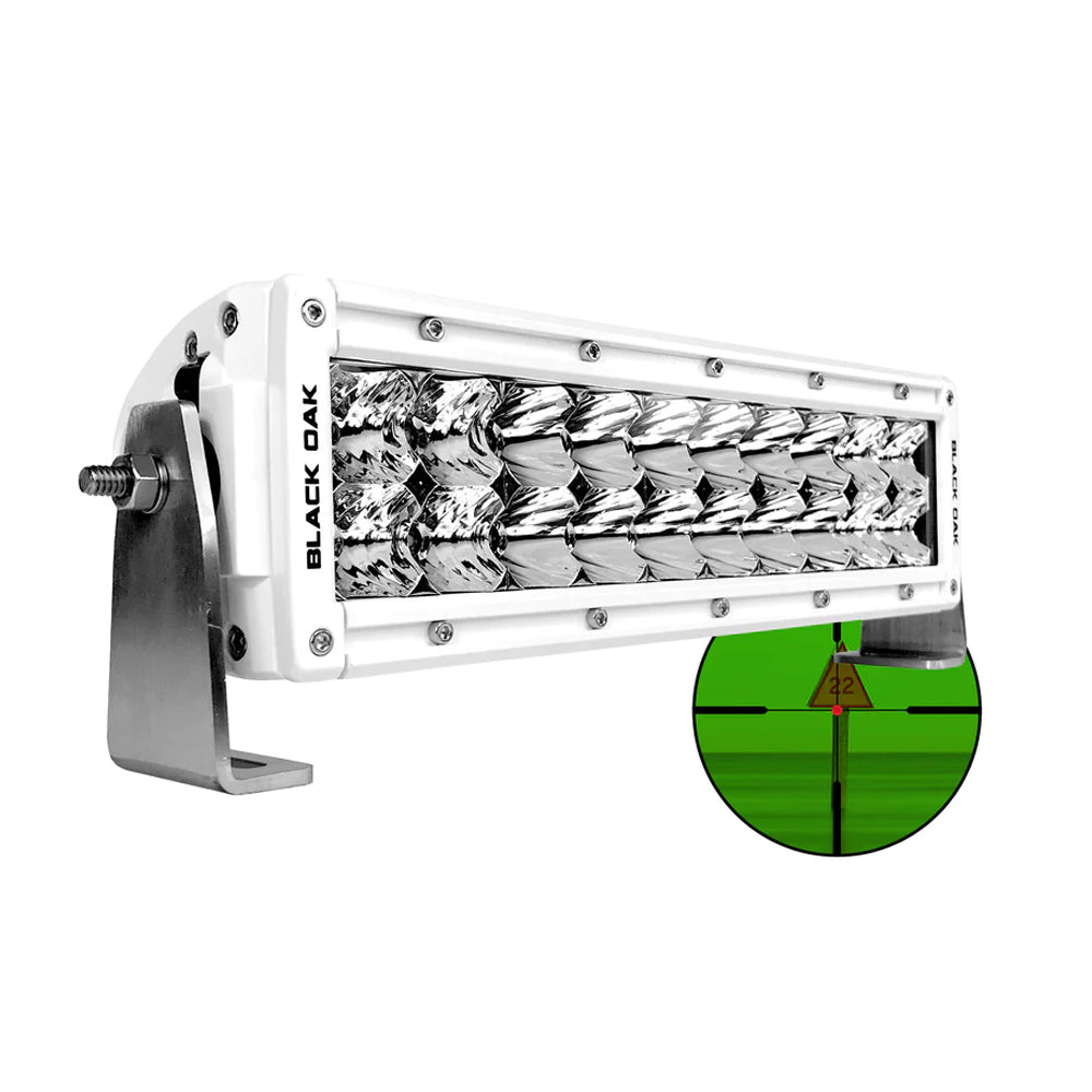 Black Oak Pro Series 3.0 10" 850nm Infrared Marine LED Double Row Light Bar - Combo Optics - White Housing [10MIR-850] - Premium Light Bars from Black Oak LED - Just $463.25! 