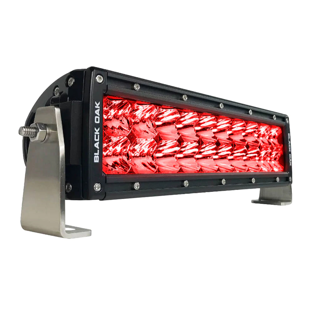 Black Oak 10" Red LED Predator Hunting Light Bar - Combo Optics - Black Housing - Pro Series 3.0 [10R-D3OS] - Premium Light Bars from Black Oak LED - Just $378.25! 