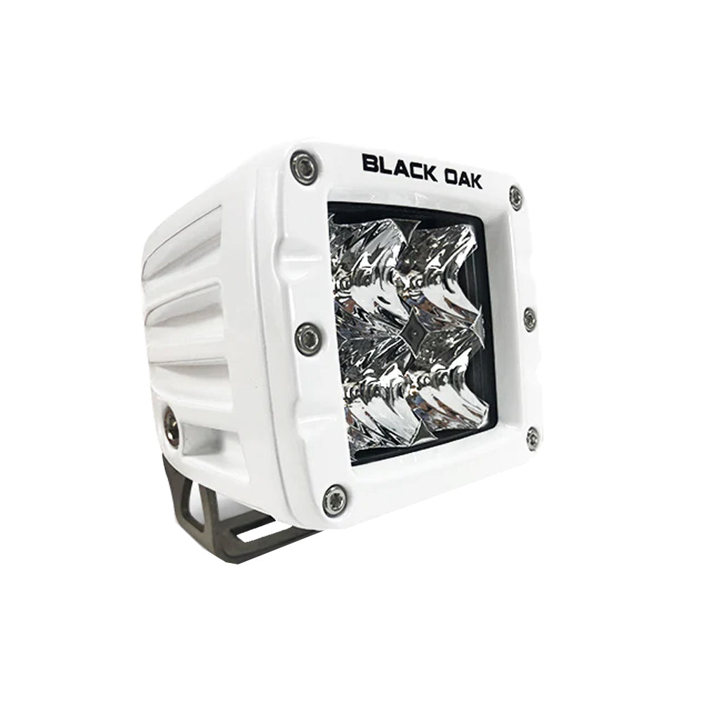 Black Oak 2" Marine LED Pod Light - Flood Optics - White Housing - Pro Series 3.0 [2FM-POD10CR] - Premium Pods & Cubes from Black Oak LED - Just $114.75! 