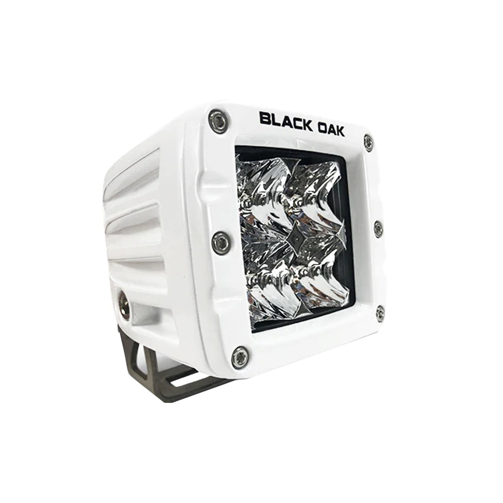 Black Oak 2" Marine LED Pod Light - Spot Optics - White Housing - Pro Series 3.0 [2SM-POD10CR] - Premium Pods & Cubes from Black Oak LED - Just $114.74! 